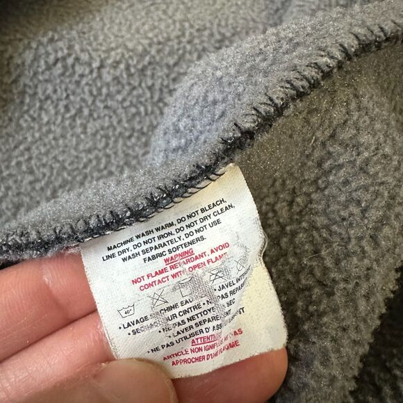 Vintage PATAGONIA SYNCHILLA Polar Basin Jacket Gray Full Zip Fleece - Picture 10 of 14